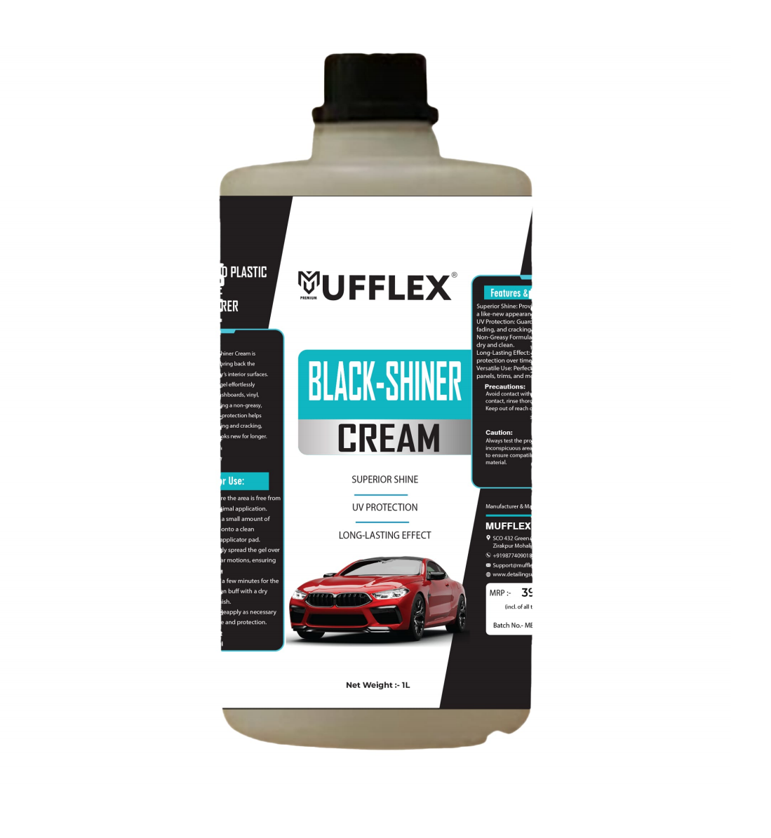 MUFFLEX  Dashboard Black Shiner Cream