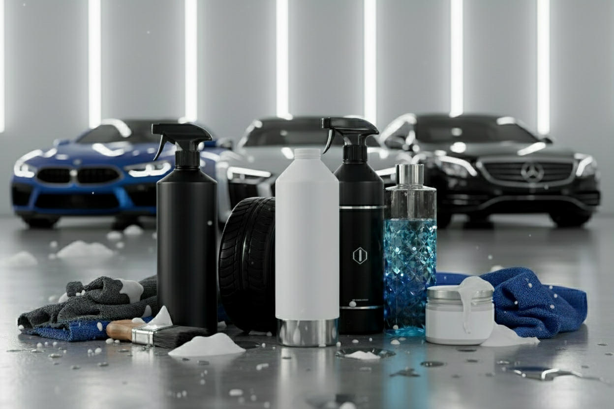 refien the desgn with logo and showcase the BMW AUDI mercedies brands